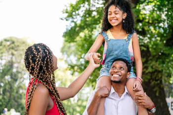 Family having fun